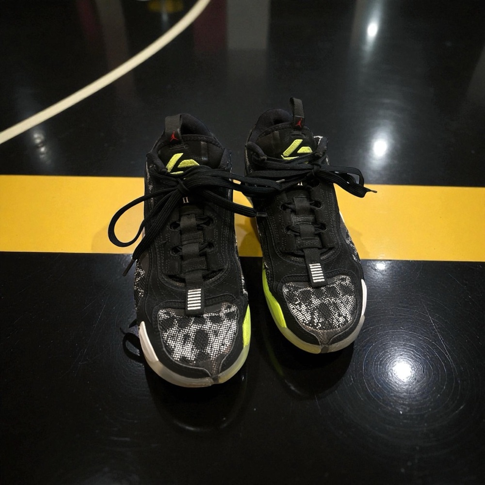 Jordan Kids Sneakers Black and Yellow